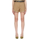 Marni Tan Virgin Wool Shorts