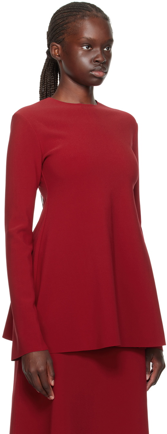 Birrot Red Lay2 Hourglass Blouse Birrot