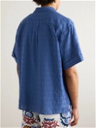 A Kind Of Guise - Elio Cotton-Jacquard Shirt - Blue