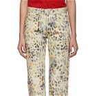 NAPA by Martine Rose Tan Leopard Jeans