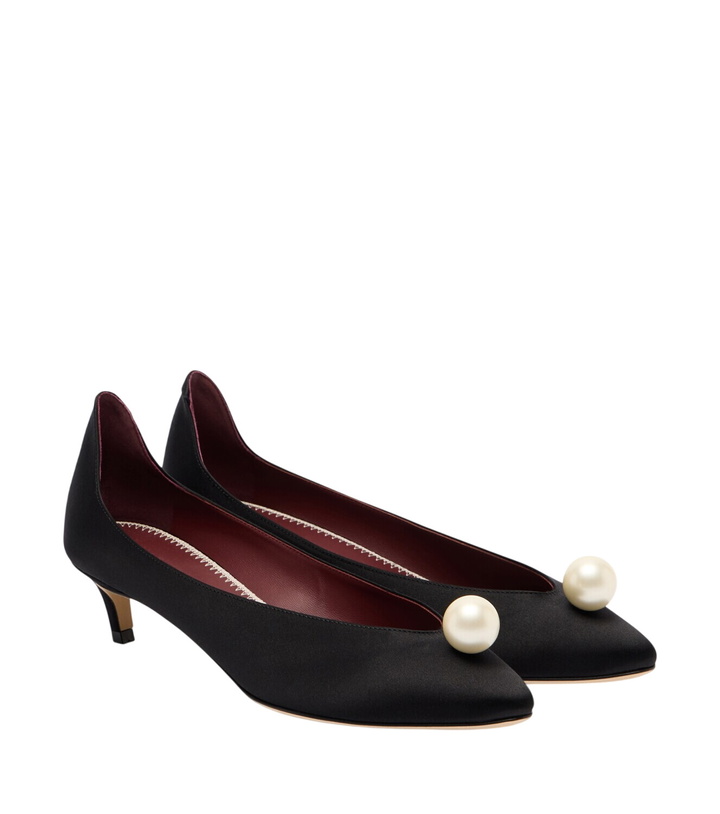 Photo: Magda Butrym Embellished satin pumps
