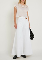 Nili Lotan Caila Embroidered Ramie top Off White