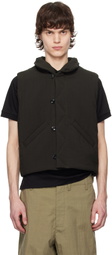 LEMAIRE Brown Wadded Vest