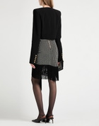 Balmain Womens Midi skirt in Black