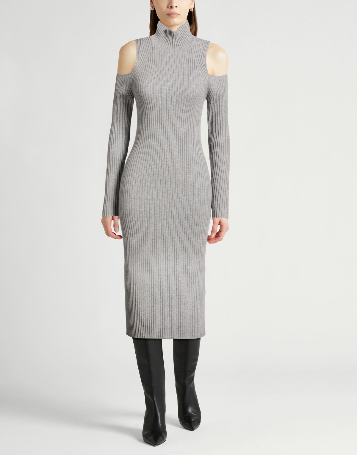 Peserico Womens Midi dress in Grey