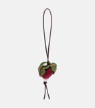 JW Anderson Radish knitted bag charm