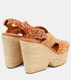 Clergerie Dolce raffia platform sandals