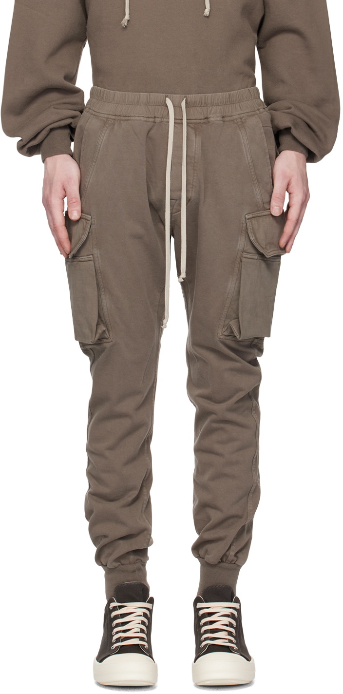 Rick Owens DRKSHDW Gray Mastodon Cut Cargo Pants Rick Owens Drkshdw