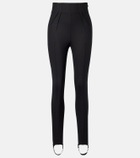 Mugler Wool-blend stirrup leggings
