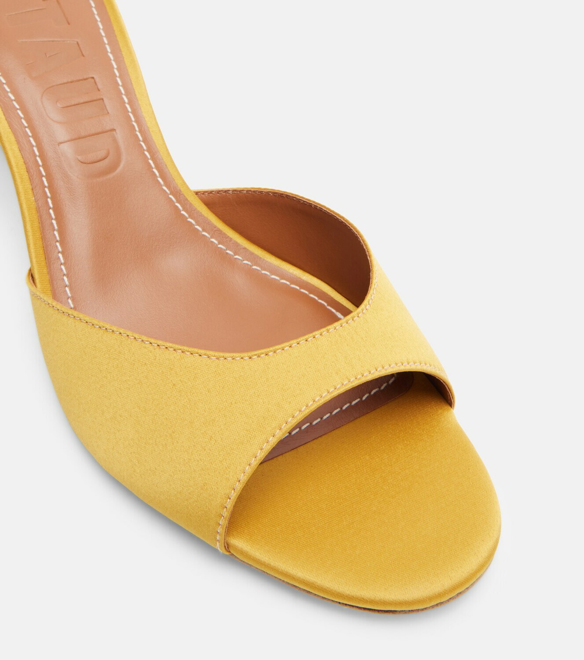 Staud Brigitte leather-trimmed mules