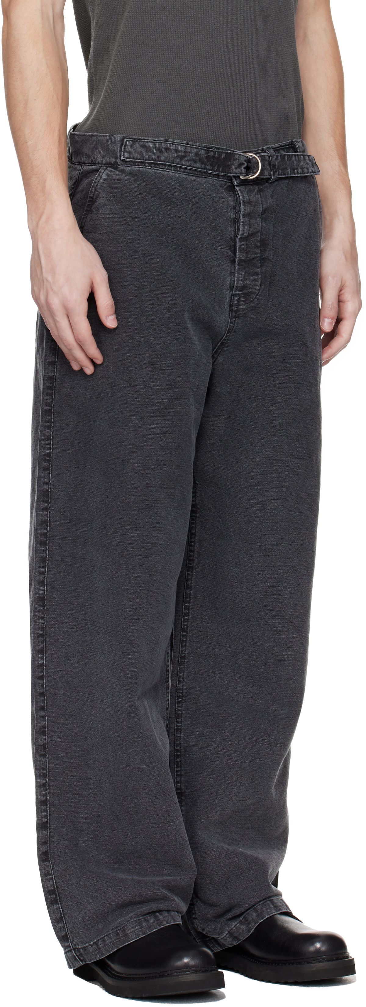 OUR LEGACY Gray Stern Chino Trousers Our Legacy