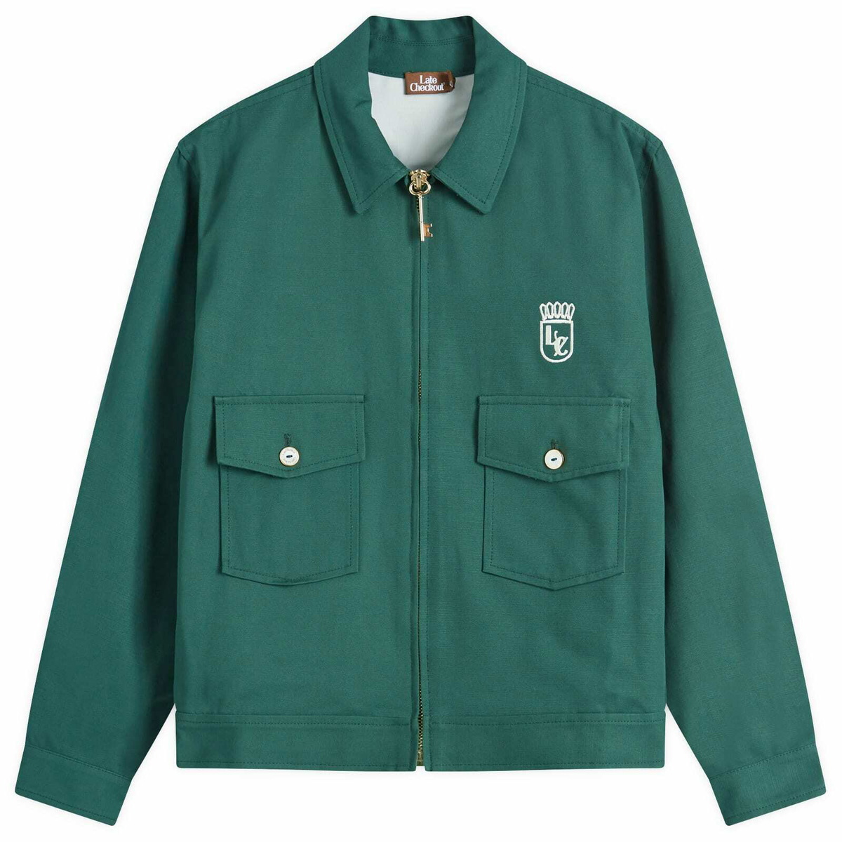 Late Checkout Men's Work Jacket in Green