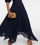 Costarellos Belted lace midi dress