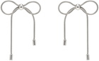 Marland Backus Silver Bow Earrings