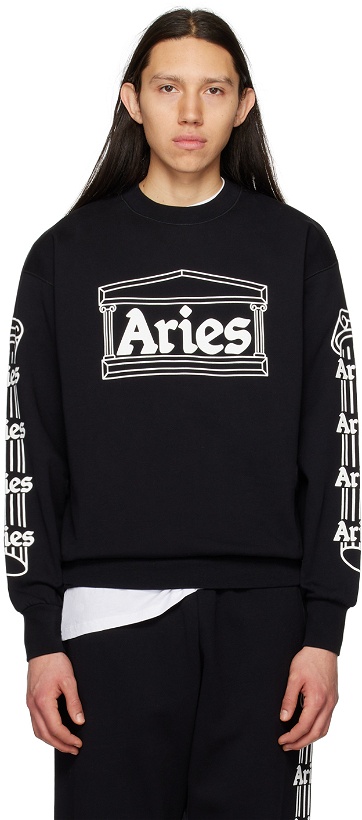Photo: Aries Black Column Sweatshirt