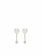 Mizuki 14K Yellow Gold Sea Of Beauty Pearl And Diamond Earrings