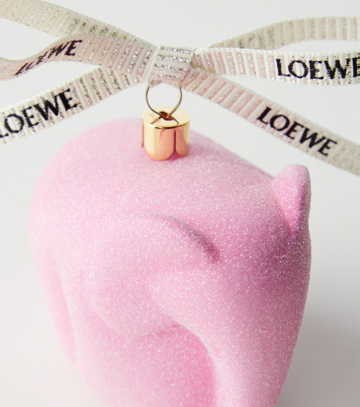 Loewe Elephant glitter glass ornament