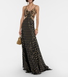 Etro Embellished silk chiffon gown