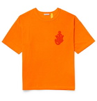 Moncler Genius - 1 JW Anderson Logo-Appliquéd Cotton-Jersey T-Shirt - Orange