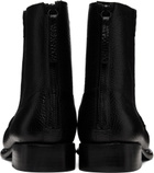 HEREU Black Quadra Grainy Boots