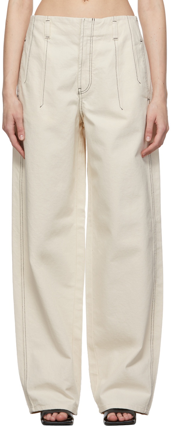 HOPE Off-White Stitch Trousers HOPE