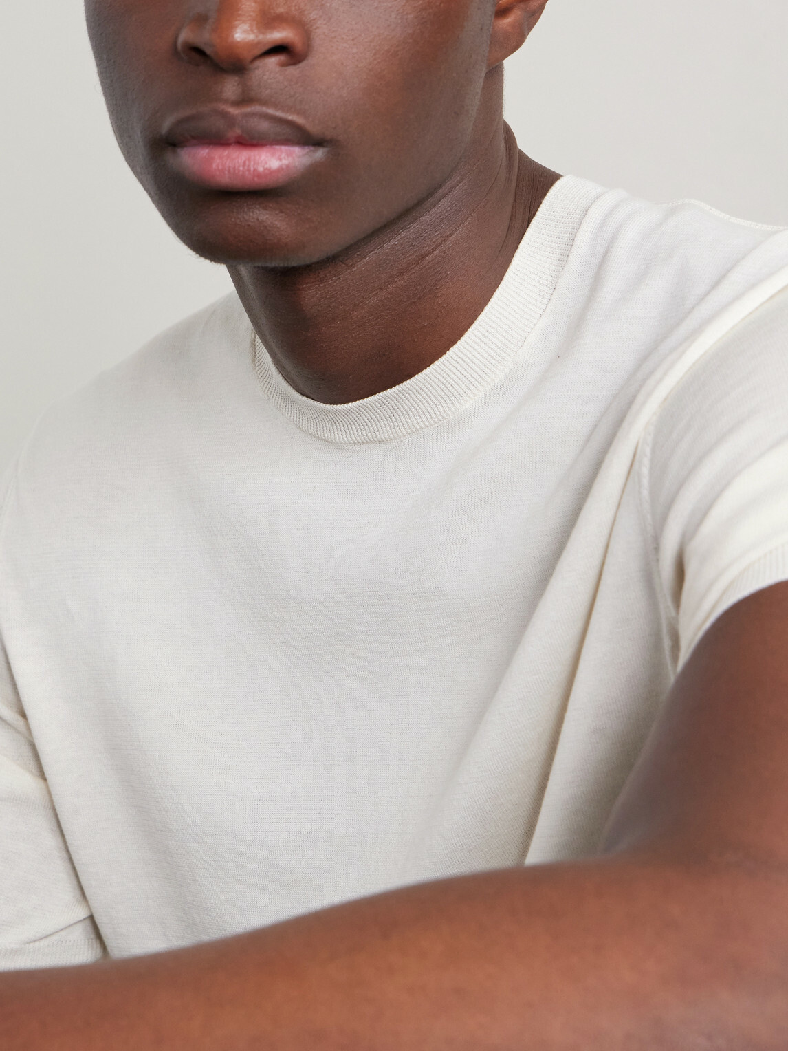 Slowear - Cotton and Silk-Blend T-Shirt - White