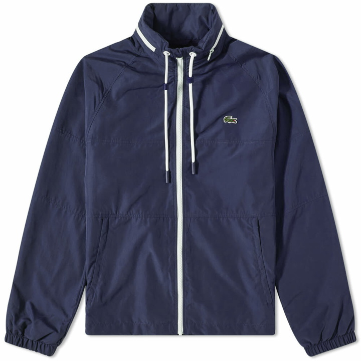 Photo: Lacoste Men's Lightweight Water Repellent Jacket in Navy