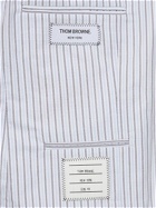 THOM BROWNE - Striped Cotton Oxford Jacket