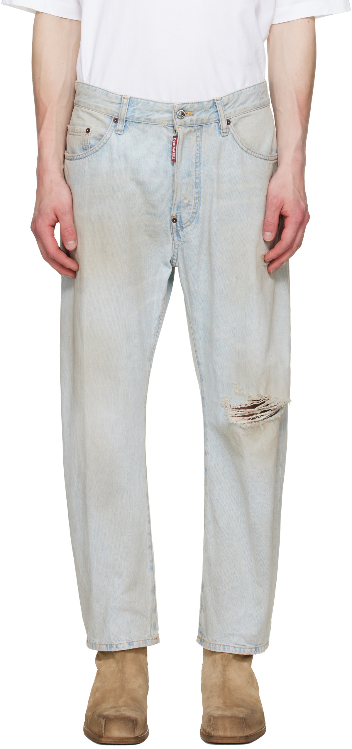 Dsquared2 Blue Light L.A. Wash Bro Jeans