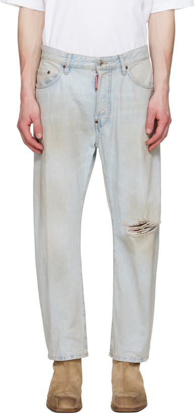 Photo: Dsquared2 Blue Light L.A. Wash Bro Jeans