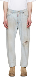 Dsquared2 Blue Light L.A. Wash Bro Jeans