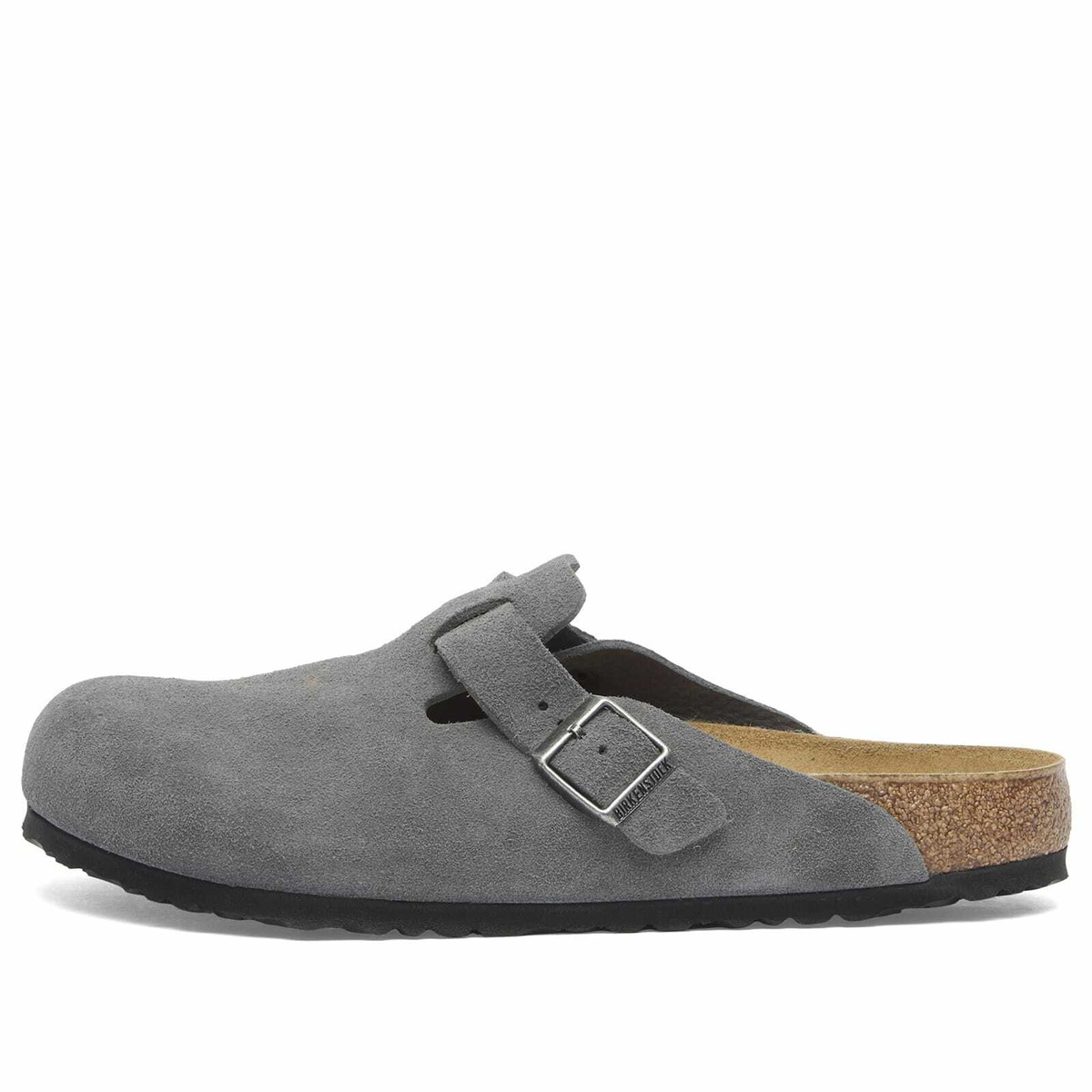Birkenstock Men's Boston Clog - Charcoal Suede