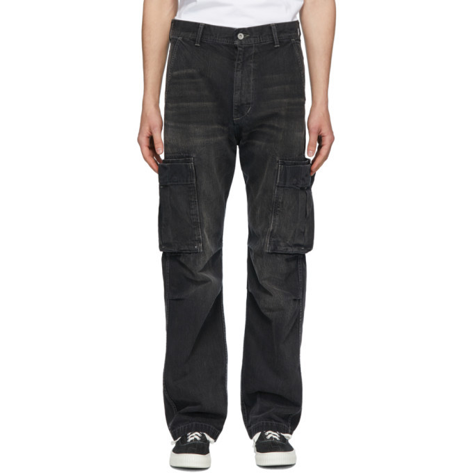 Photo: Neighborhood Black Washed C-PT Cargo Jeans