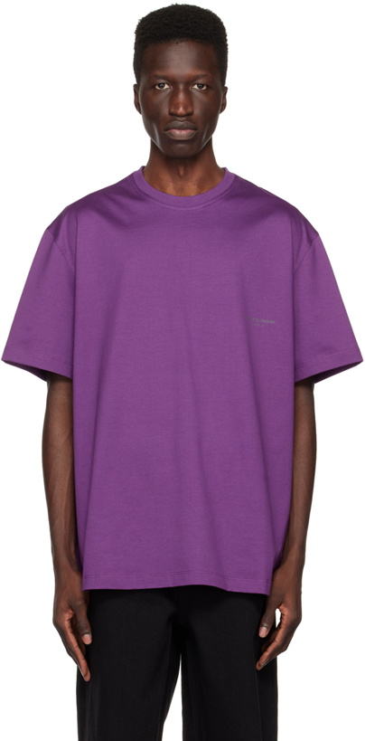 Photo: Wooyoungmi Purple Printed T-Shirt