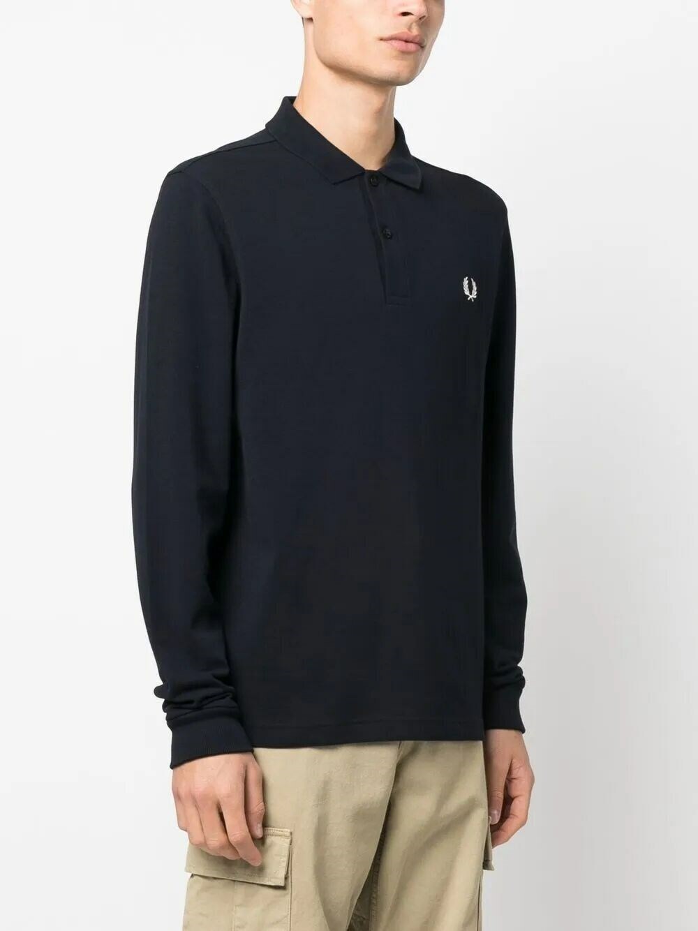 Fred Perry The Long Sleeve Fp Shirt in Blue