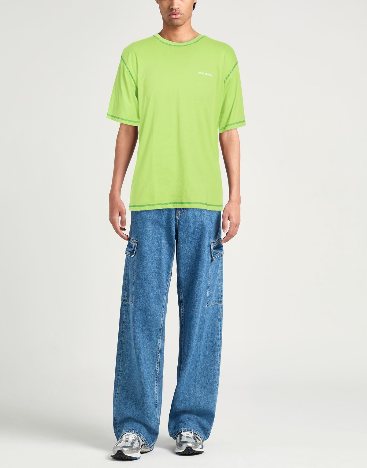 Shoe Mens T-shirt Lime in Green