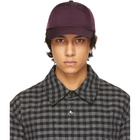 Acne Studios Purple Nylon Logo Cap