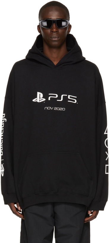 Photo: Balenciaga Black Sony Playstation Edition Boxy Hoodie