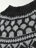 Howlin' - Strangers in Space Fair Isle Wool Sweater - Gray