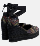 Missoni Eva 80 sequined espadrille wedges