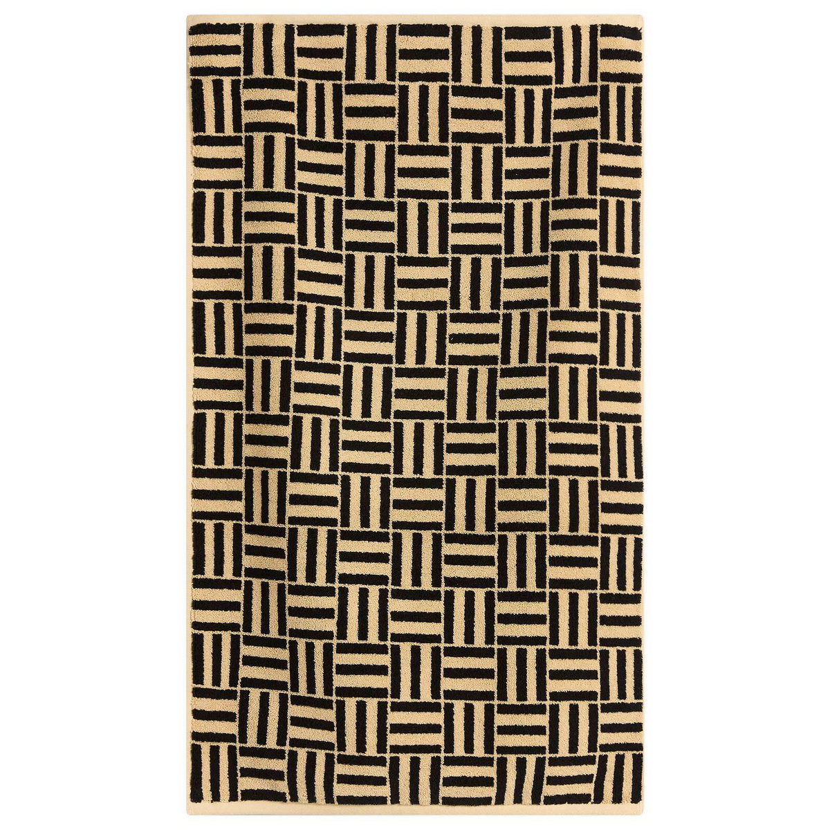 Baina Saroma Bath Mat in Sand/Noir 