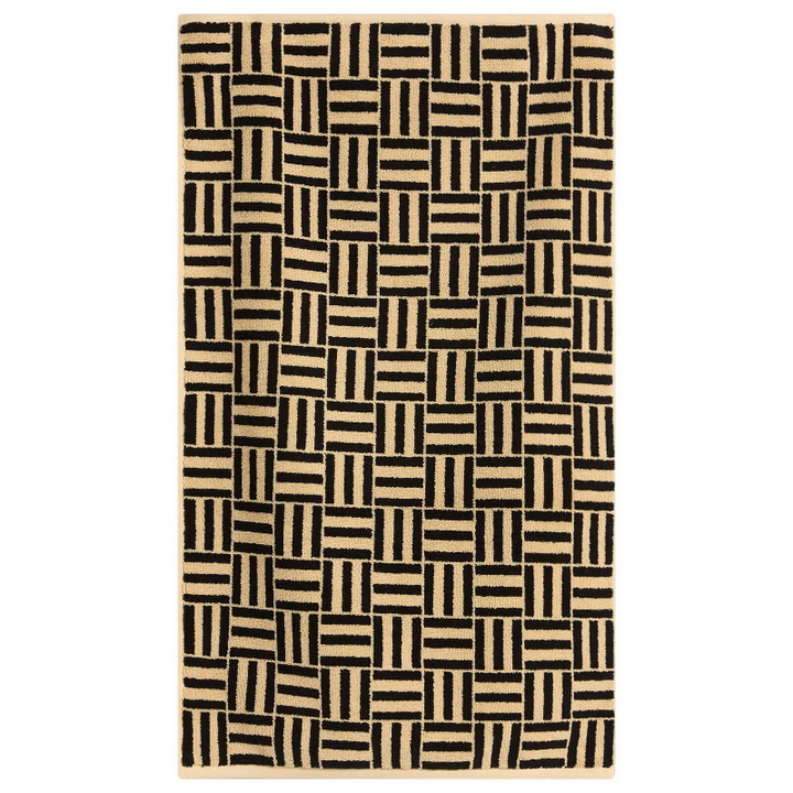 Photo: Baina Saroma Bath Mat in Sand/Noir 