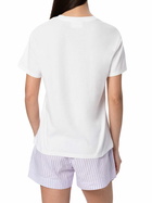 MC2 Saint Barth Woman Cotton Jersey Crewneck T-shirt Emilie With Barbie Logo Print | Barbie Special Edition