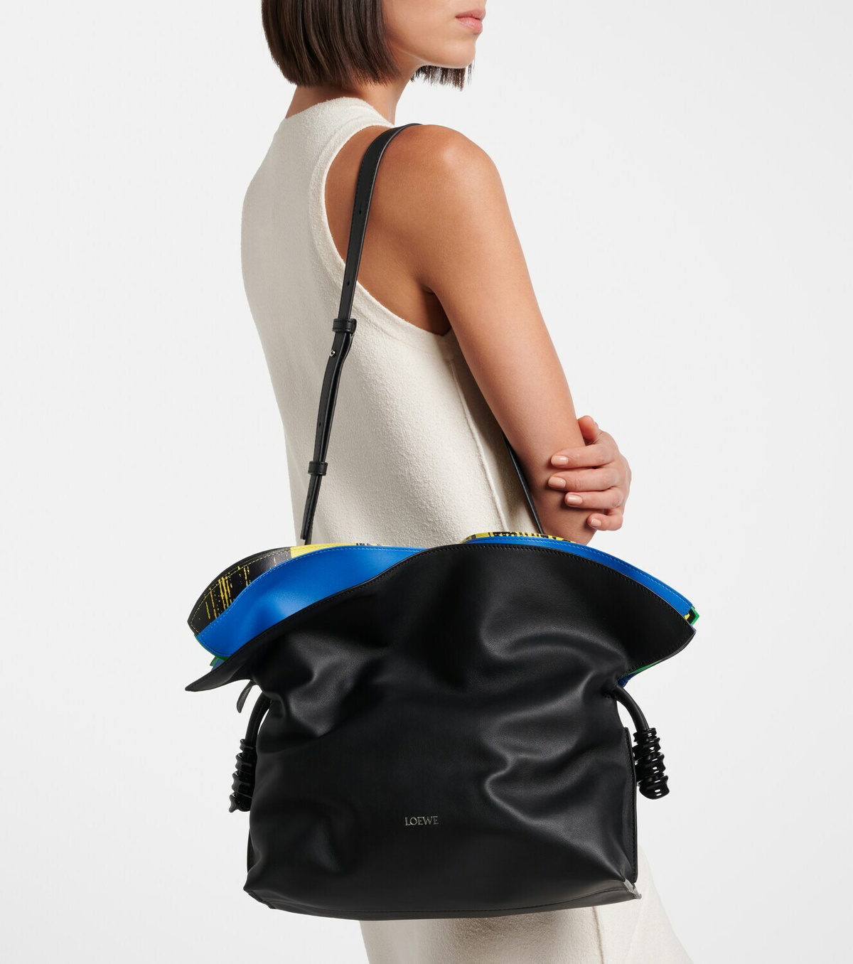 Loewe Flamenco leather clutch