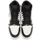 Amiri Black and White Skeleton High-Top Sneakers