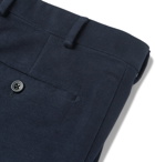 Kingsman - Slim-Fit Stretch-Cotton Moleskin Trousers - Navy