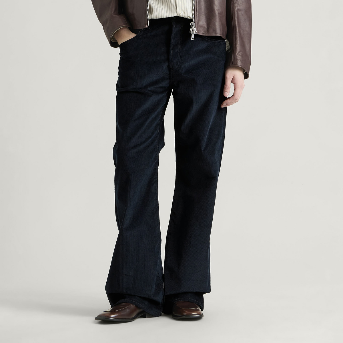 Acne Studios Men's Pentyone Corduroy Trousers in Dark Navy