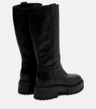 Hogan H700 leather mid-calf boots