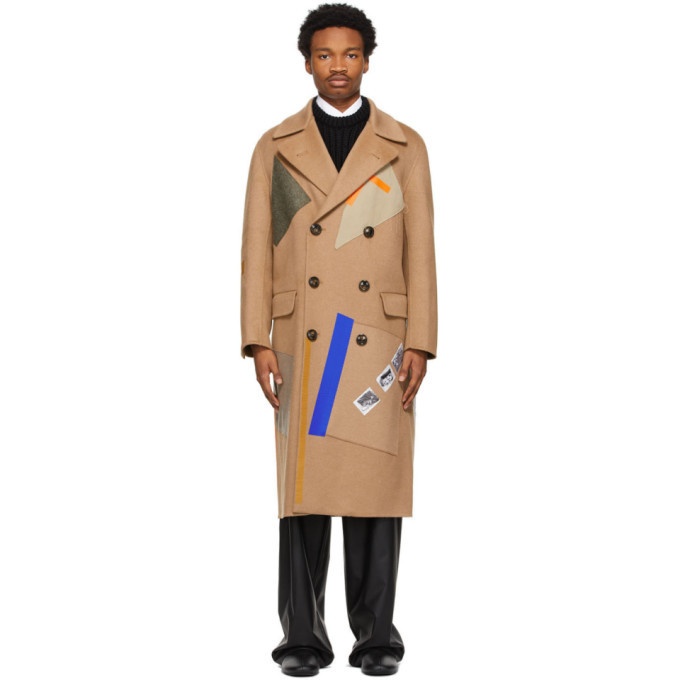 Photo: Raf Simons Beige Sterling Ruby Edition Patches Coat