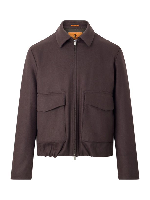 Photo: Barena - Wool-Blend Felt Blouson Jacket - Brown